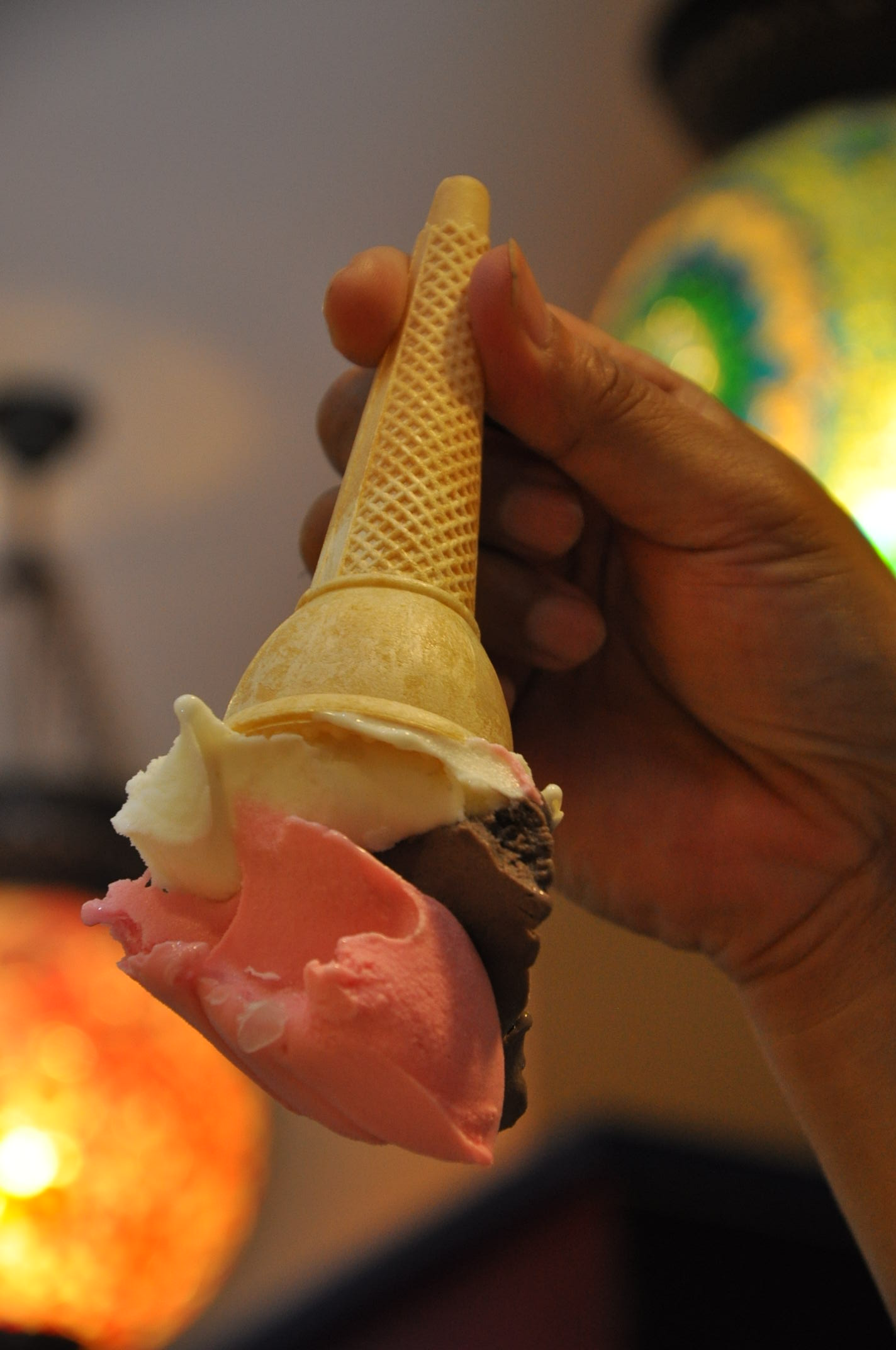 Hand-crafted Zahra ice cream cone